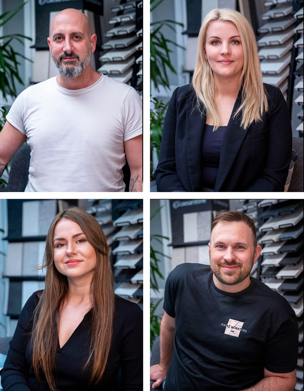 The Almaz Worktops team